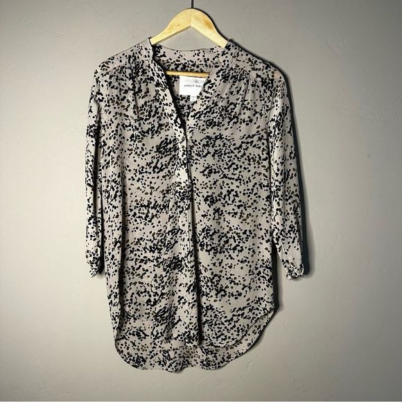 Amour Vert Tops - Amour Vert | Small Paint splatter light weight long sleeev artist button up top